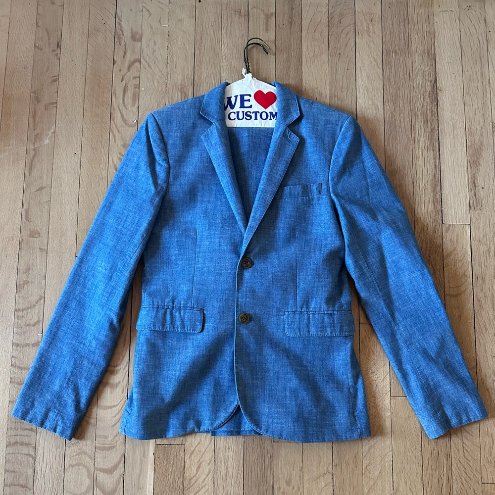 Crewcuts Chambray Ludlow Suit, Size 16.